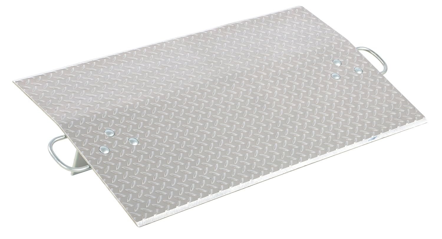 Vestil E-3624 Aluminum Economizer Dock Plate Usable 36 In. x 24 In. 3/8 In. Plate Thickness 3600 Lb. Capacity