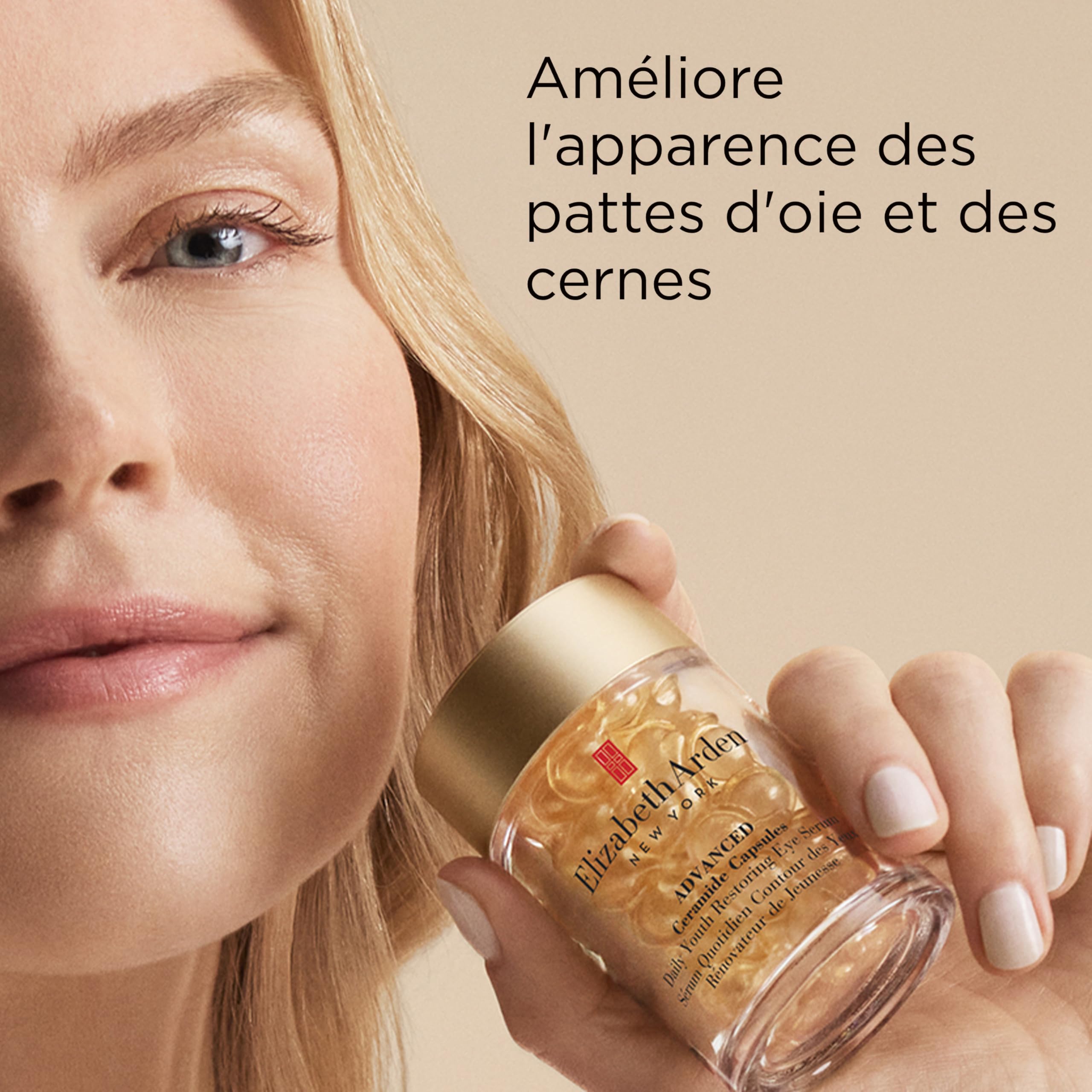 Elizabeth Arden, Advanced Ceramide Capsules, Sérum Contour des Yeux Rénovateur de Jeunesse, Soin pour le Visage, Soin Skincare Anti-Âge Quotidien