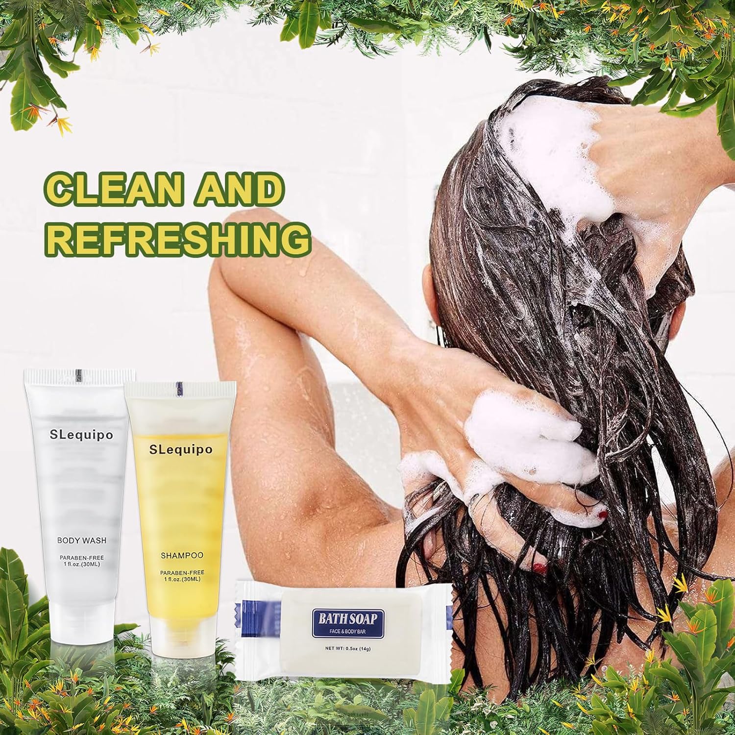 Travel Size Hotel Toiletries Bulk Set: 20 Bar Soap 0.5oz, 20 Shampoo, 20 Body Wash - 60 Pcs, Mini Guest Toiletries, Hotel Amenities - Image 5