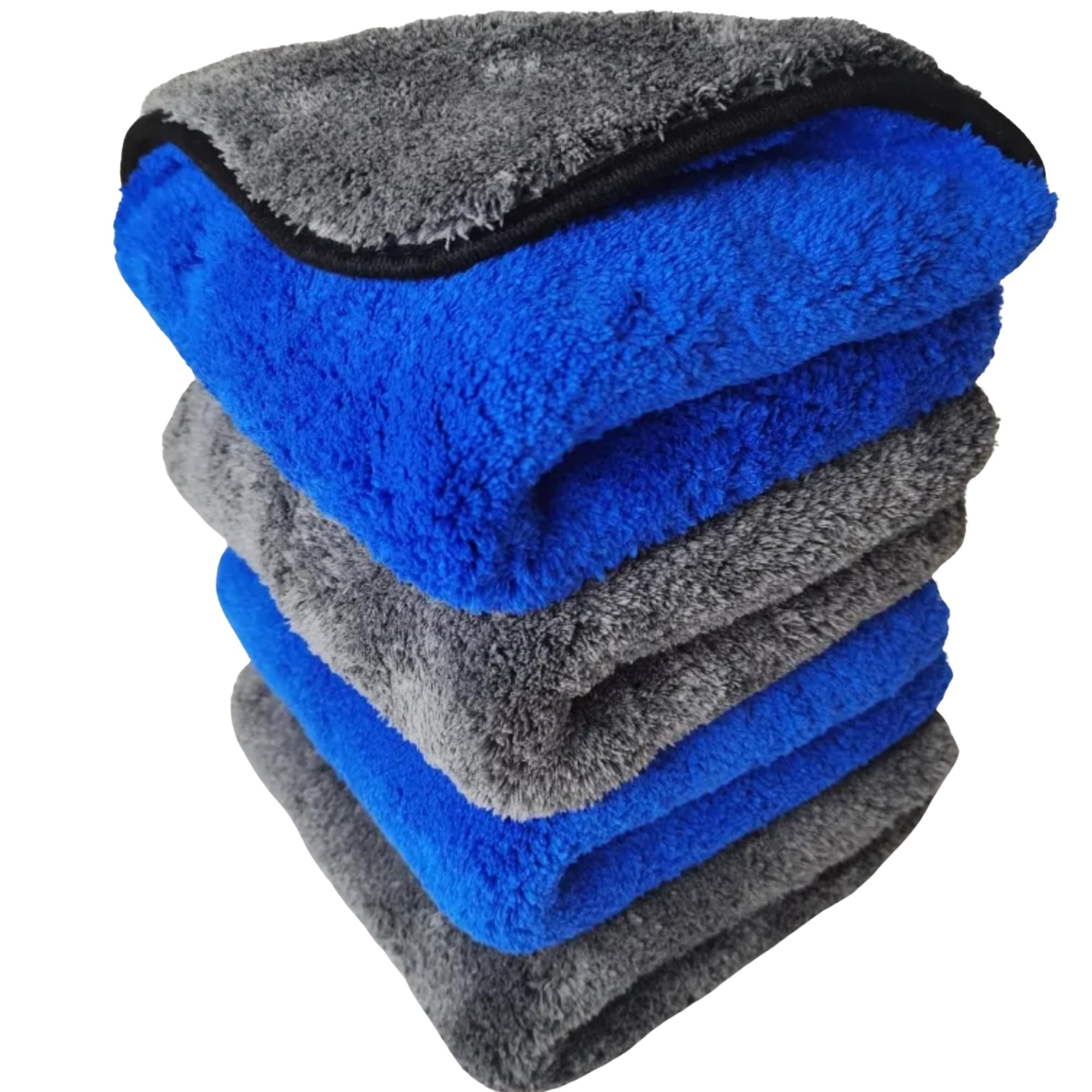 Microfiber Cloth for Car Cleaning and Bike Washing 850 GSM 40x40 cm Ultra Absorbent Streak & Lint Free Automotive Microfibre Towel (Blue, Pack of 1)-image-26