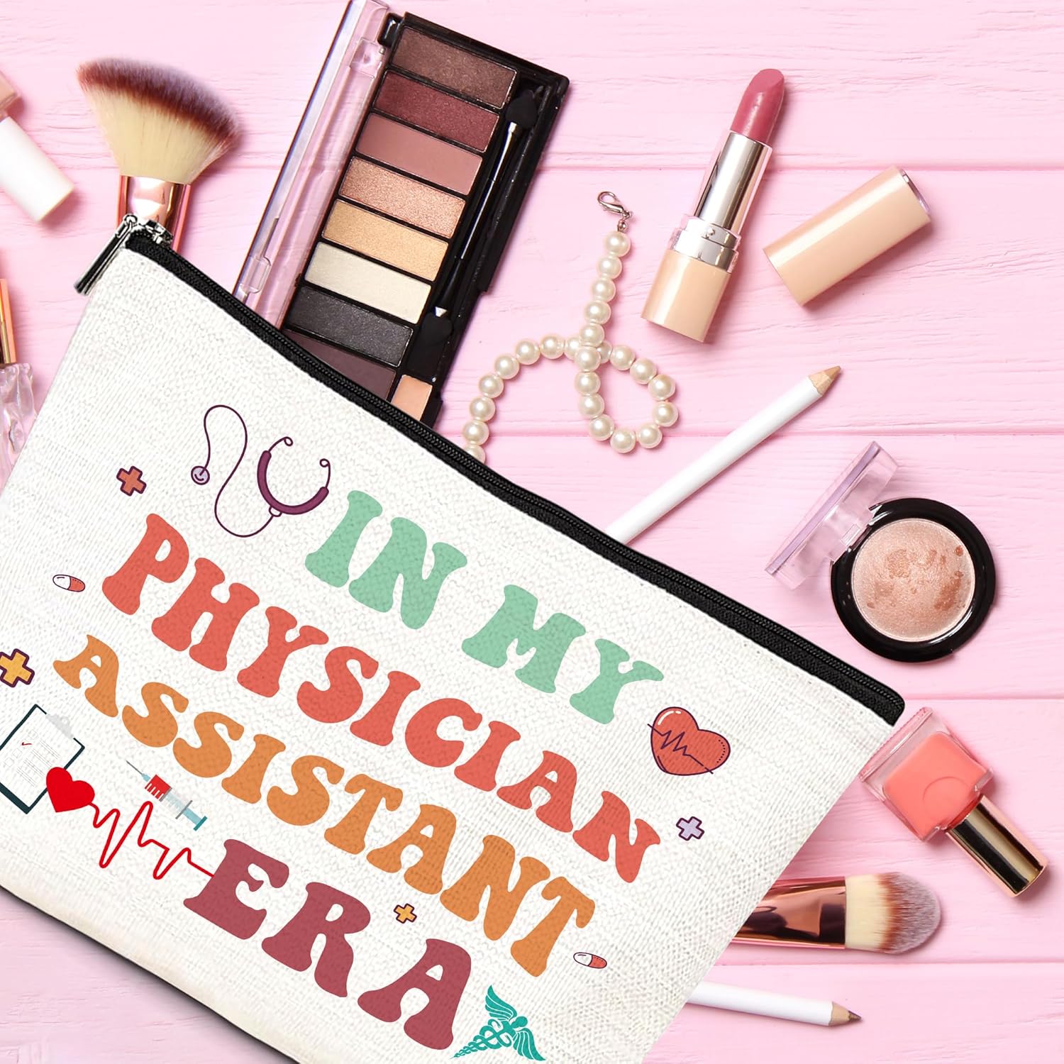 Keluna Physician Assistant Gifts for Women - 20oz Tumbler Makeup Bag Keychain, 3Pcs Physician Assistant Week Appreciation Thank You Gifts, PA School Student Graduation Birthday Christmas Presents - Image 6