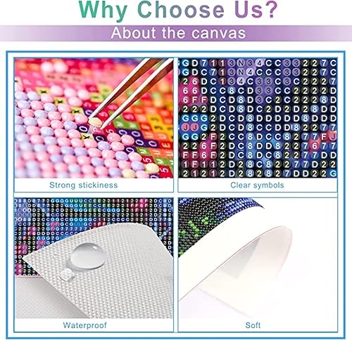 Miniatura 3 de Wenpeef Arte de diamante rojo Lucky Koi para adultosniños, 11.8x35.4 in, kits de pintura de diamantes grandes 5D DIY taladro completo cuadrado