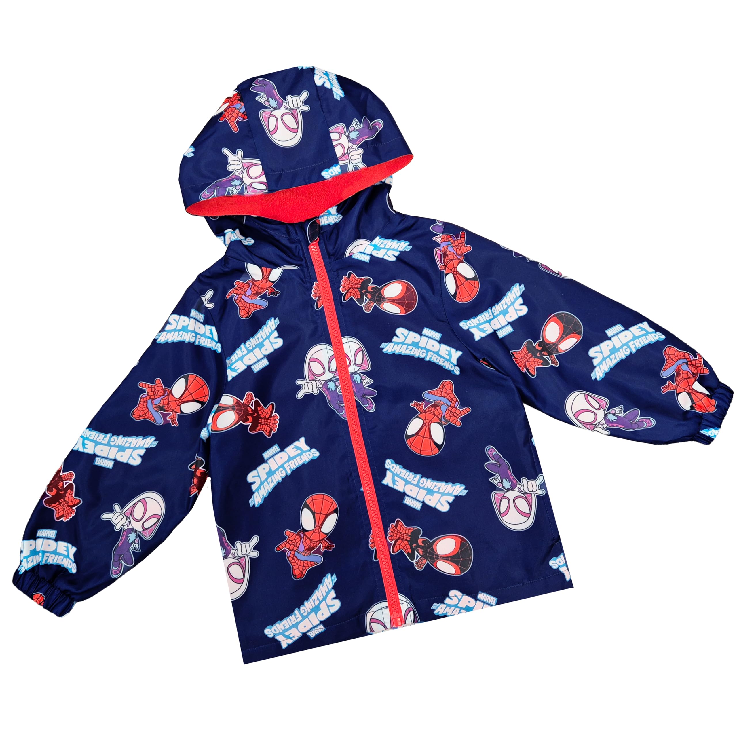 Marvel Spidey Veste de pluie à capuche Spiderman pour garçon