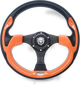 12.5" ORANGE Steering Wheel with Adapter for RZR 570 800 900 1000"