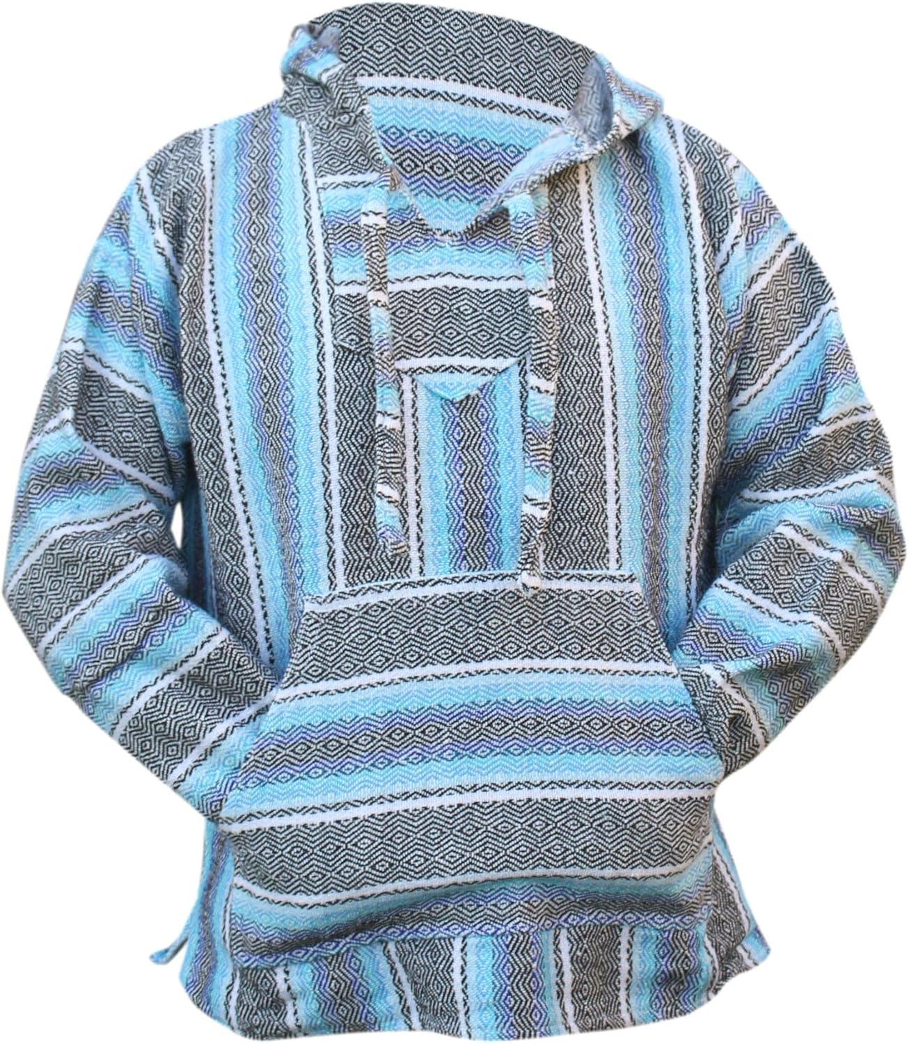Del Mex Deluxe Mexican Baja Hoodie Sweatshirt Pullover Jerga Surf - View #3