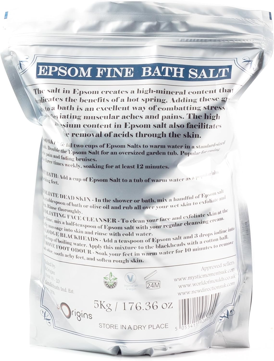 Epsom Fine Bath Salts - 5kg