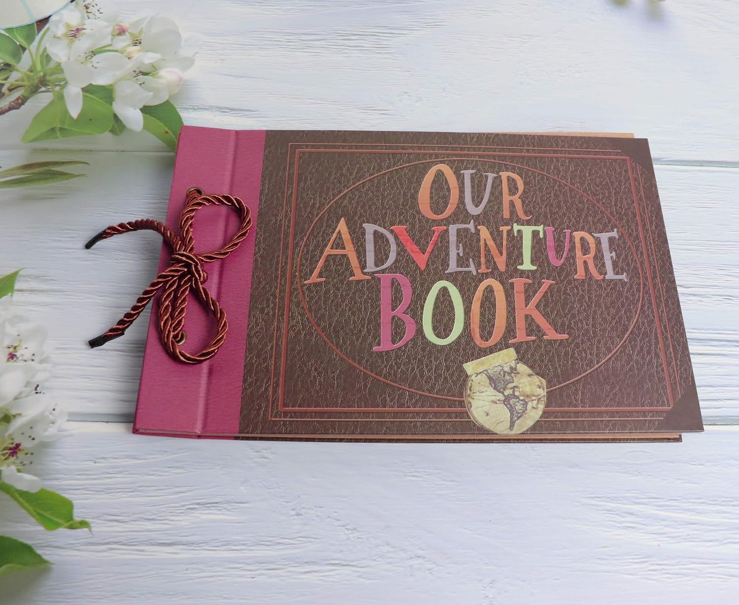 Our Adventure Book RECUTMS Photo Album Pixar Up Family Scrapbook Handmade DIY Vintage Album Kit Gift for Valentine's Day Birthday Wedding Guest Book