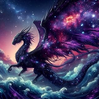 Axquilon Dragon Diamond Art Painting Kits for Adults-Round Full Drill Dragon Diamond Painting Kits for Beginners-DIY 5D Diamond Gem Art Kits for Adults for Gift Home Wall 14x14in