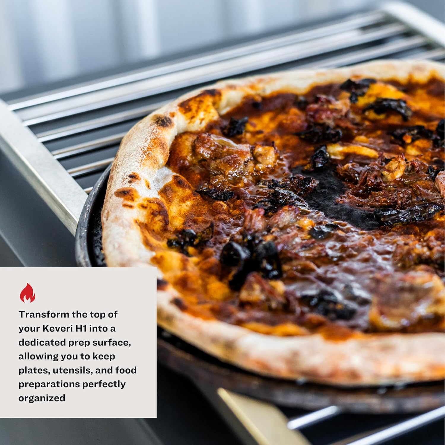 The H1 Rooftop - Stainless Steel Exterior Rack | Upper Rack Accessory for Keveri H1