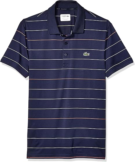 Amazon | Lacoste Men's Sport Short Sleeve SEMI Fancy Ultra Dry
