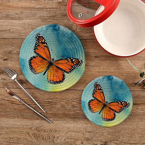 Miniatura 9 de Juego de soportes para ollas de cocina, agarraderas redondas de algodón, almohadillas calientes, alfombrillas calientes, excavadora de camión