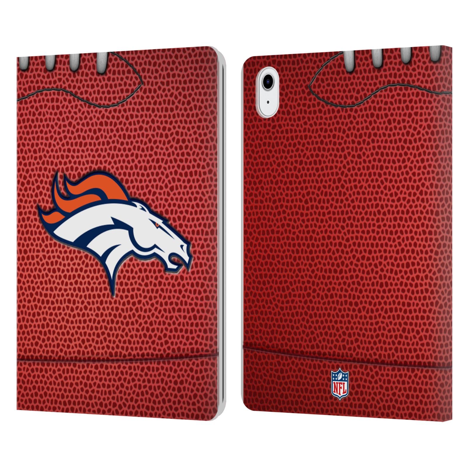 Fútbol Denver Broncos funda cuero iPad Air 2020 carcasa libro tablet 7