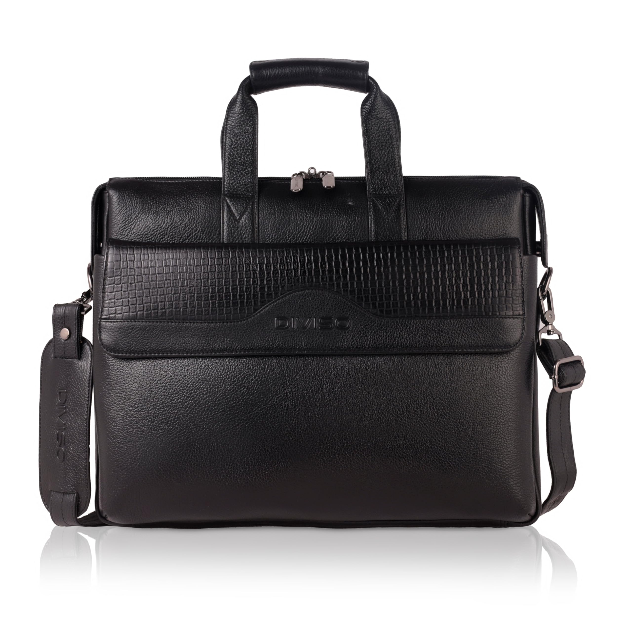 Premium Genuine Leather Office Handbag with Velvet Lining Nylon and Leather Strap Zipper Closure Elegant and Durable for Work or Daily Use-image-38