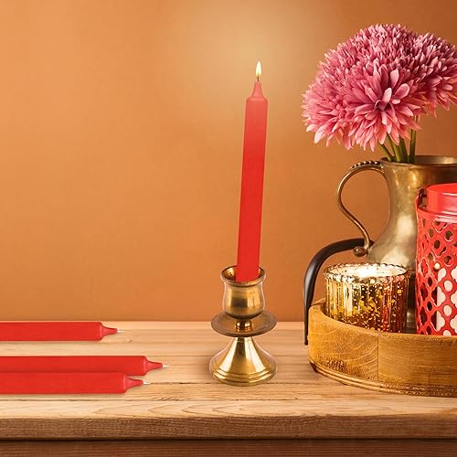 Miniatura 132 de Axiom Candles Velas altas sin goteo de 10 pulgadas sin perfume y sin humo, 9 horas de tiempo de combustión, velas cónicas para el hogar, cenas