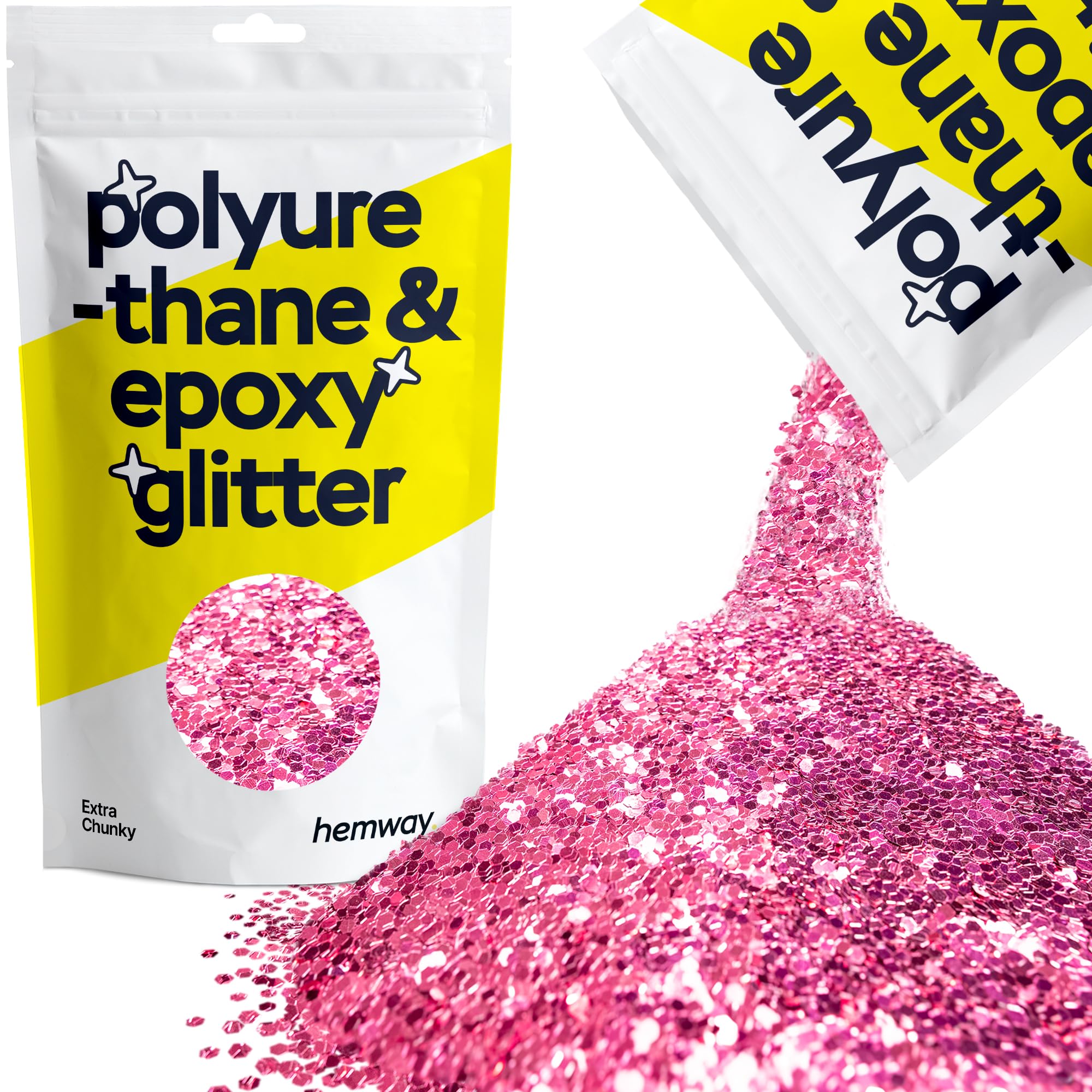 Hemway Resin Glitter Bronze Brown 100g Super Chunky | Polyurethane & Epoxy Glitter for Resin Crafts, Tumblers, Coasters, Floor & Table Art — view 142