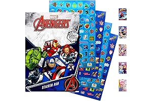 Marvel Avengers Hero Sticker Book Over 200+ - Perfect for Children, Crafts, and School
