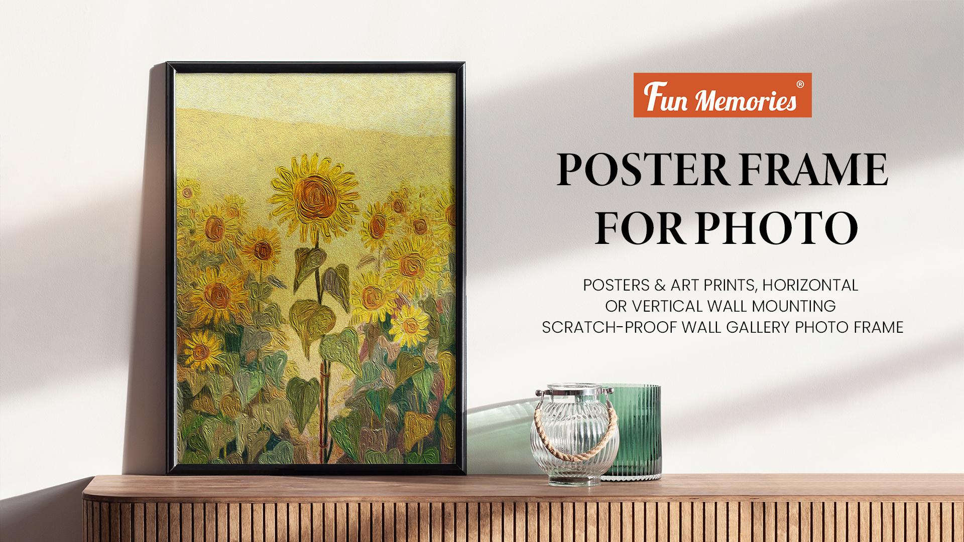 Amazon.com - Fun Memories 11x14 Poster Frame for Photo, Posters