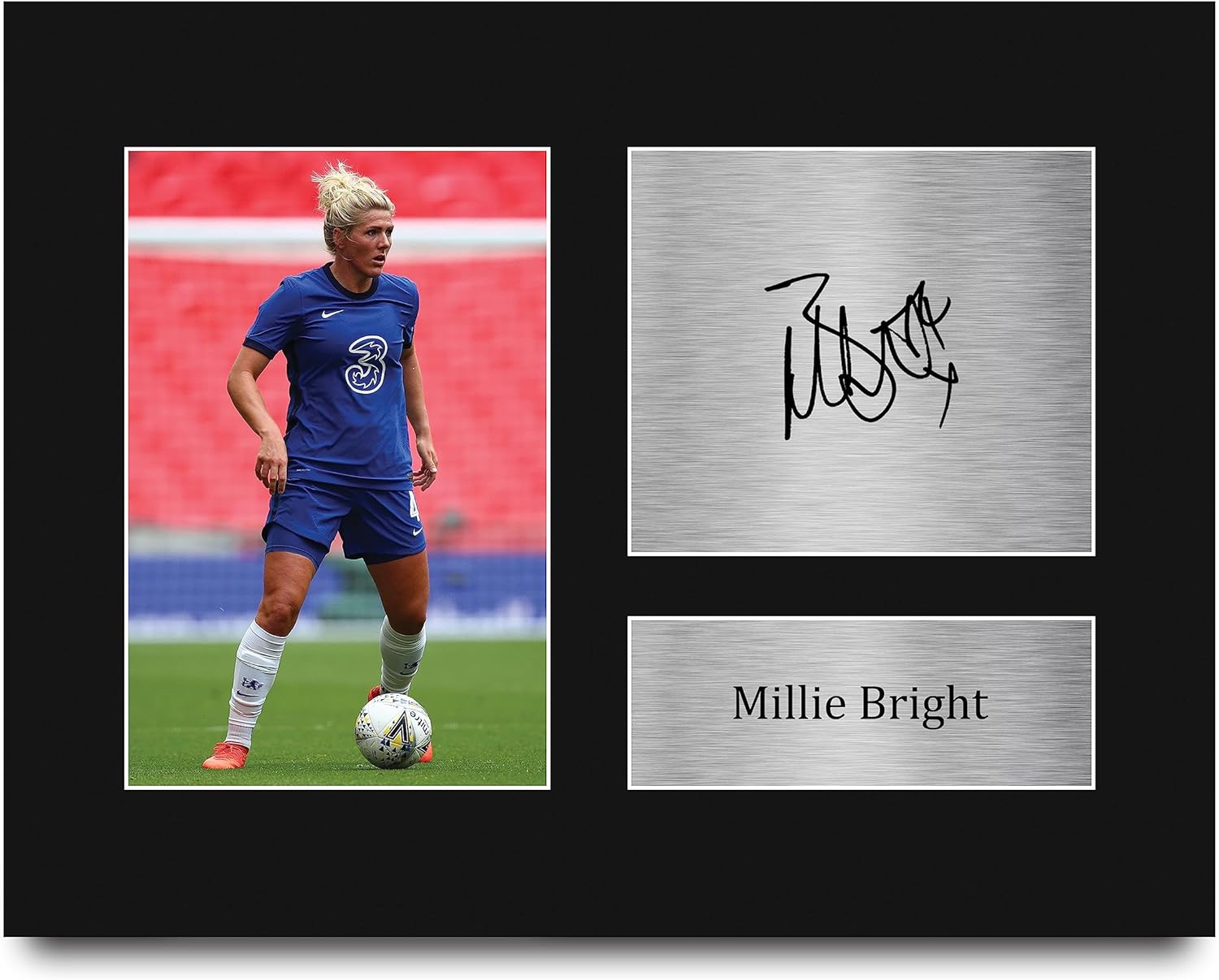 HWC Trading Millie Bright Chelsea Gifts Printed Signed Autograph Picture for Soccer Fans and Supporters - US Letter (ID-008454)