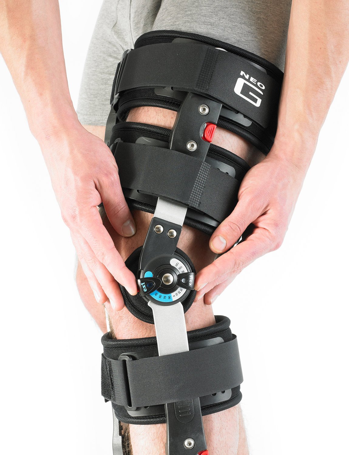 Neo-G Post-Operative Knee Brace – Adjustable Leg Stabilizer For ACL, Joint Protection & Stability, Rehabilitation, Arthritic & Meniscus Pain, Recovery – Class 1 Medical Device – Black – Universal