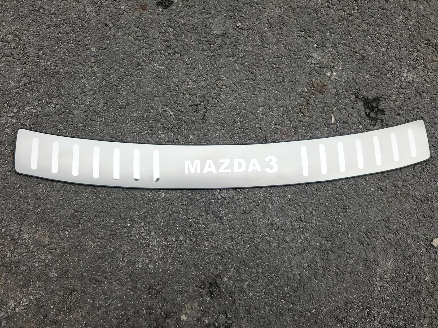 Cargo Door Sill Trim Guard Accessories for Mazda 3 Sedan 2020-2024, Steel Trunk Door Entry Guard Back Rear Bumper Protector Cover Plate