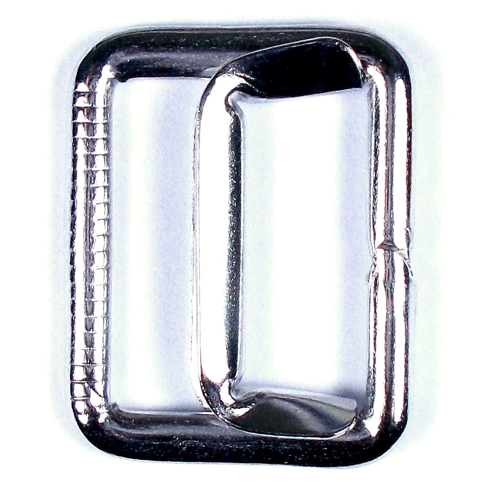 Push The Button Silver Metal Waistcoat Vest Buckle Slider Fastener Colour 2.5Cm X 2Cm Pack Of 1