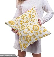 Vista 410 de Ambesonne Tela de Fiesta Popstar por Yarda, Estilo de Dibujos Animados Garabatos Dibujados a Mano Tema Musical Impresión de Arte Lineal, Tela