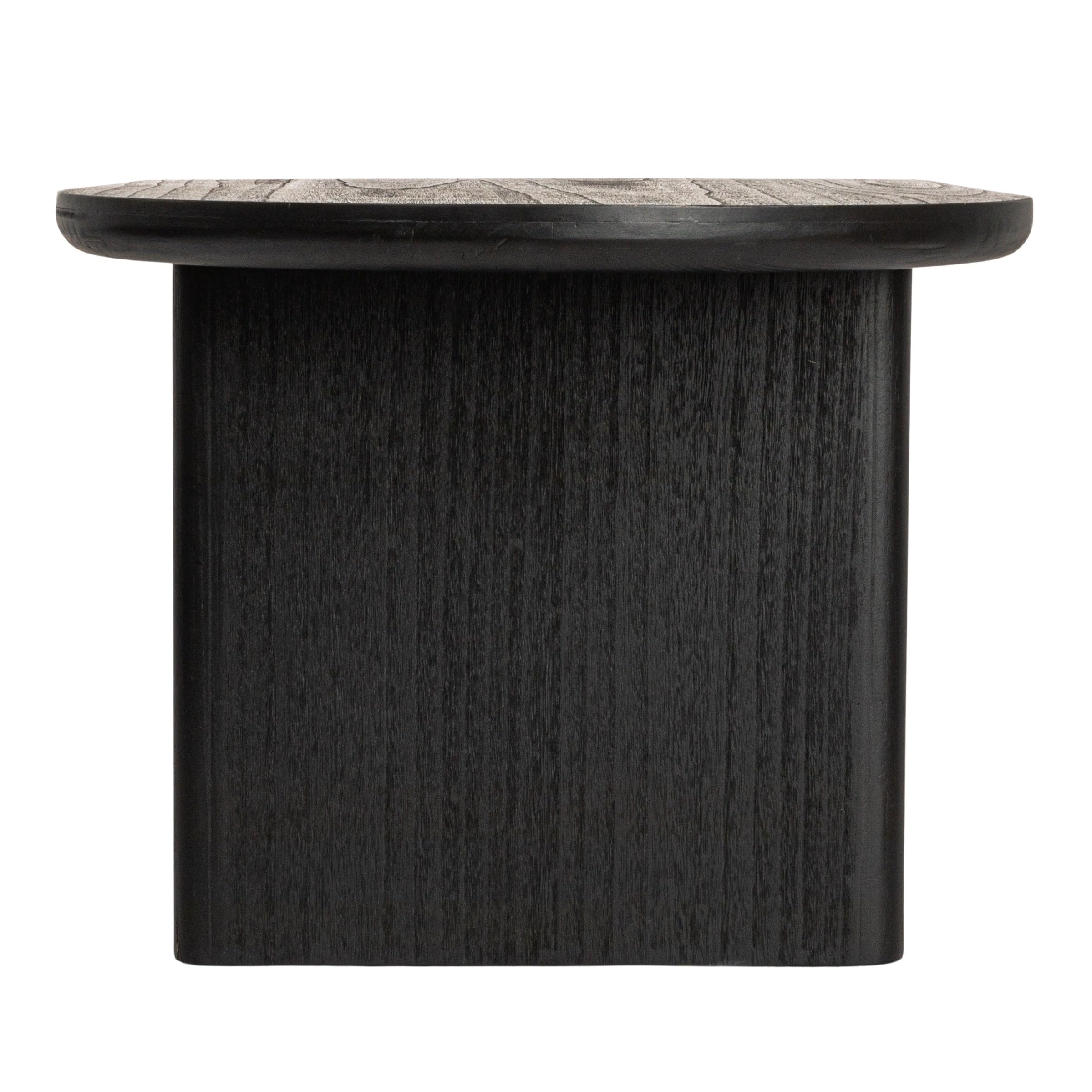 Creative Co-Op Sturdy Firwood Coffee Table, Black