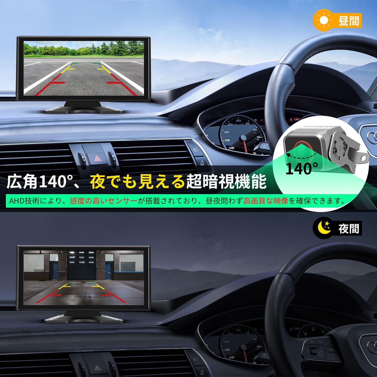 Amazon.co.jp: 10.36インチバックカメラモニターセット Carplay