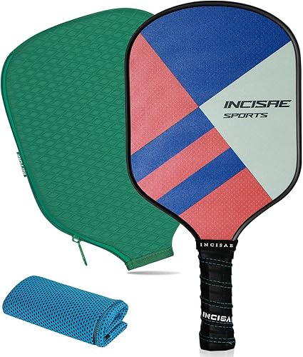 Miniatura 8 de Incisae Palas de pickleball, regalo de pickleball, raquetas de pickleball de fibra de vidrio, toalla de enfriamiento y cubierta de pickleball -