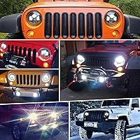 Vista 6 de LX-LIGHT Luz antiniebla LED de 4 pulgadas y 60 W con EMC compatible con Jeep Wrangler TJ LJ JK Dodge Journey luces de parachoques delantero (par)