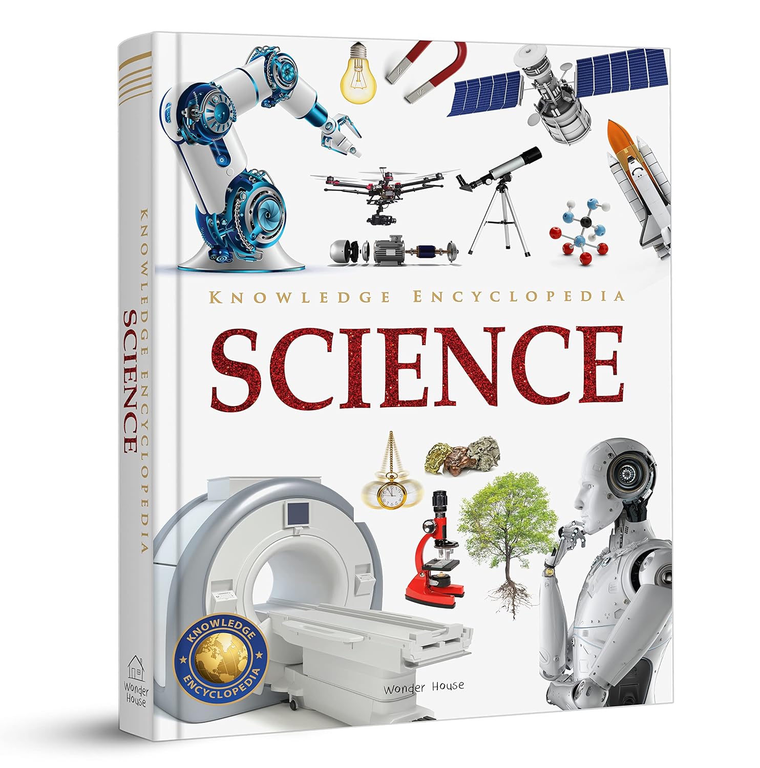 Wonder House Books Knowledge Encyclopedia: Science for Kids - Diagrams, Glossary & Fun Facts Illustrated Guide