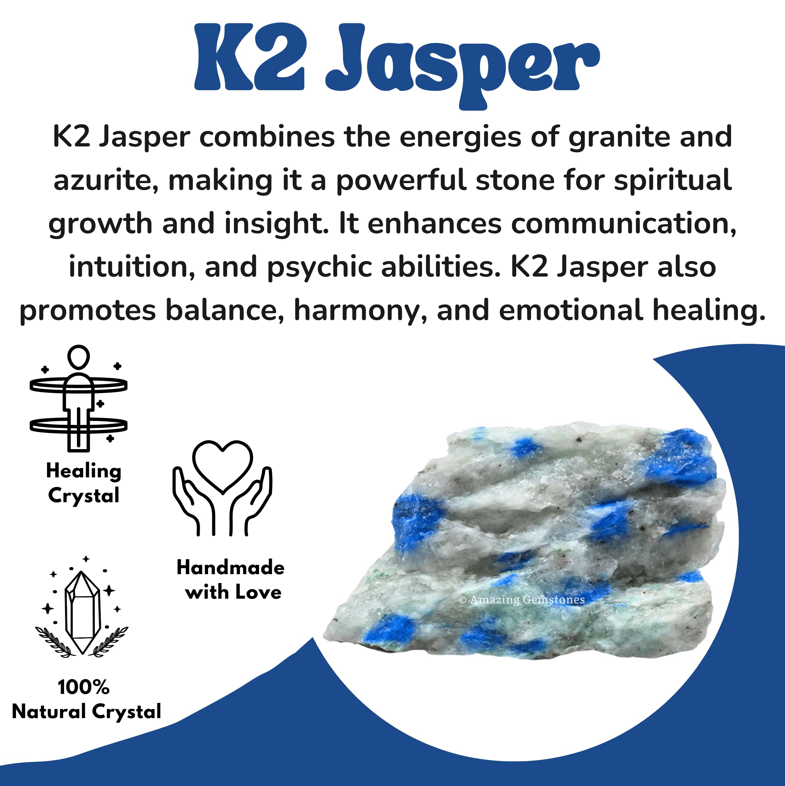 Cristales Crudos y Piedras Curativas de Amazing Gemstone, Rocas Naturales para Voltear y DIY (2 Piezas), 2 Pieces