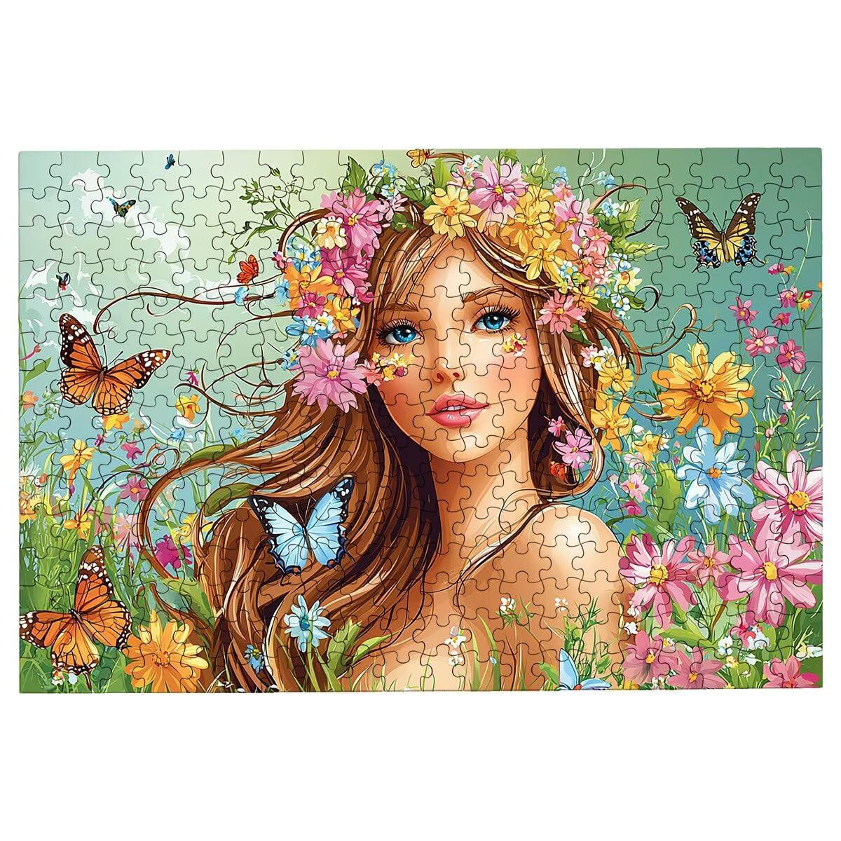 Puzzle 3000 sztuk anime drewniane puzzle kwiat klasyczne puzzle wyzwanie dla całej rodziny zabawki puzzle litery na plecach oryginalne prezenty dla mężczyzn dekoracja -2439