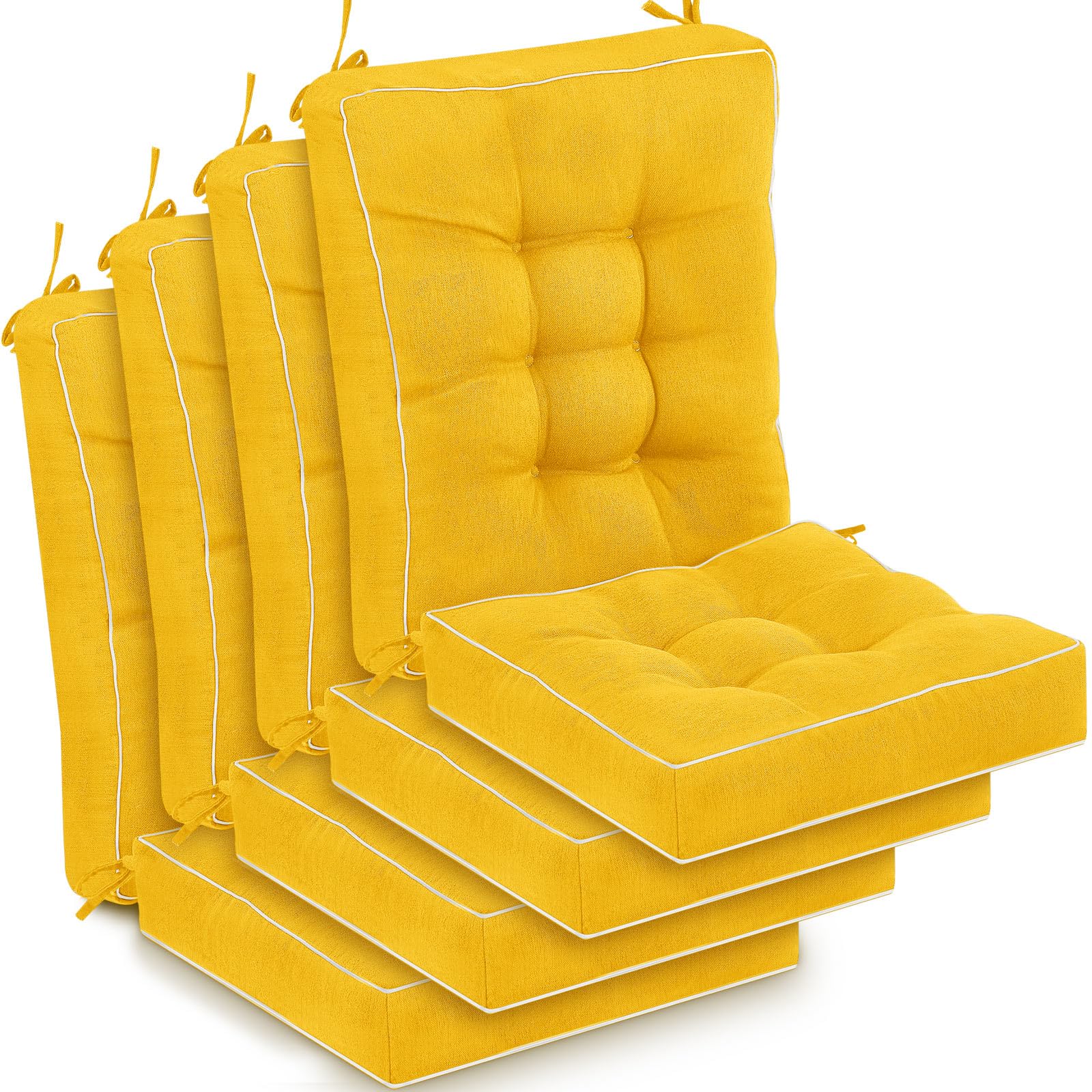 Outdoor Patio Cushions - Black Rocking Chair Pads -14 Outdoor Patio Cushions - Black Rocking Chair Pads -14