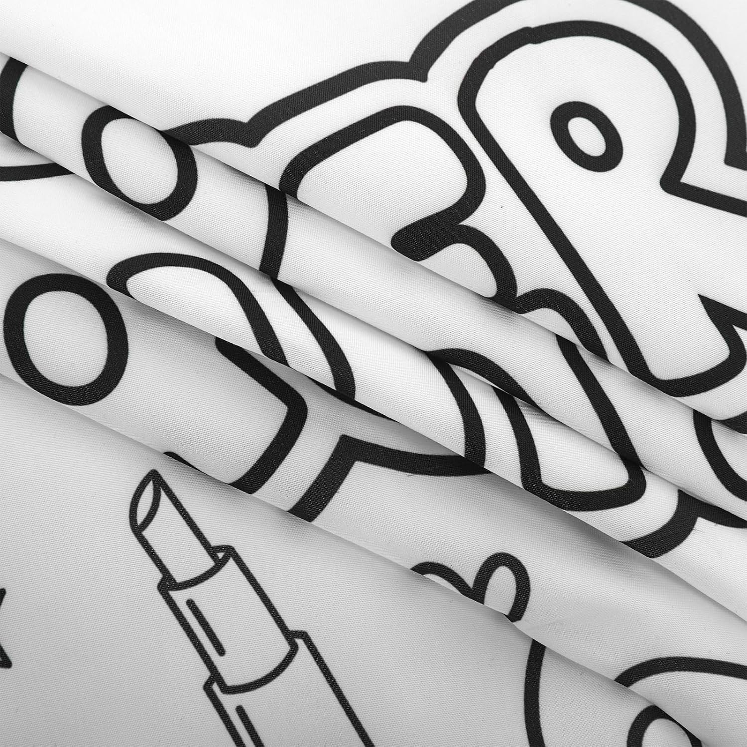 6 PCS DIY Sleepover Pillowcase, 30"x20" Sleepover Squad Coloring Pillow Covers, Color Your Own Pillowcase Arts Crafts for Pajama Night Slumber Party Supplies Overnight Birthday Gifts