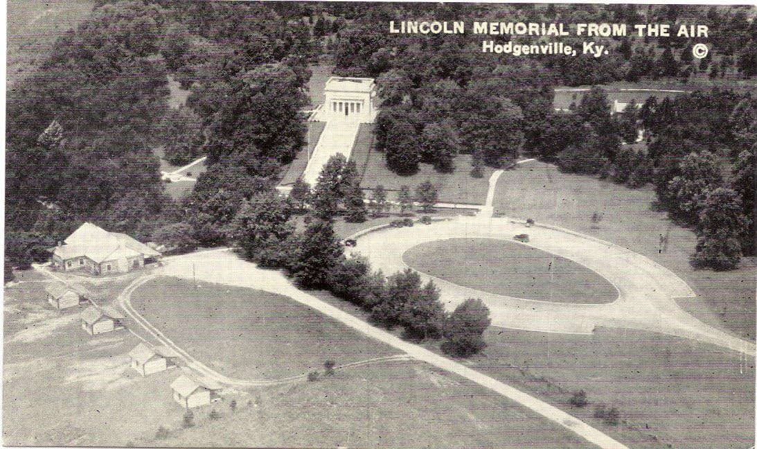 1950s Vintage Postcard Aerial View of the Lincoln