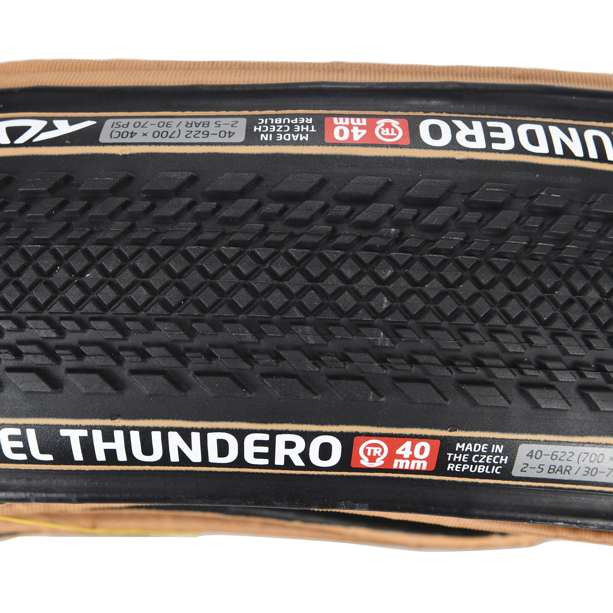TUFO Thundero, Pneumatico Unisex, Beige/Nero, 700X40