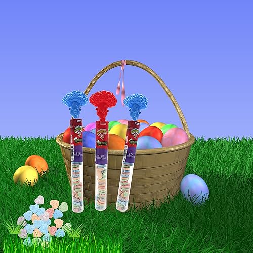 Miniatura 3 de Warheads Sour Hard Candy Tubes, surtido de dulces con sabor a fruta en forma de corazón, rellenos de bolsas de golosinas para niños o niñas, paquete
