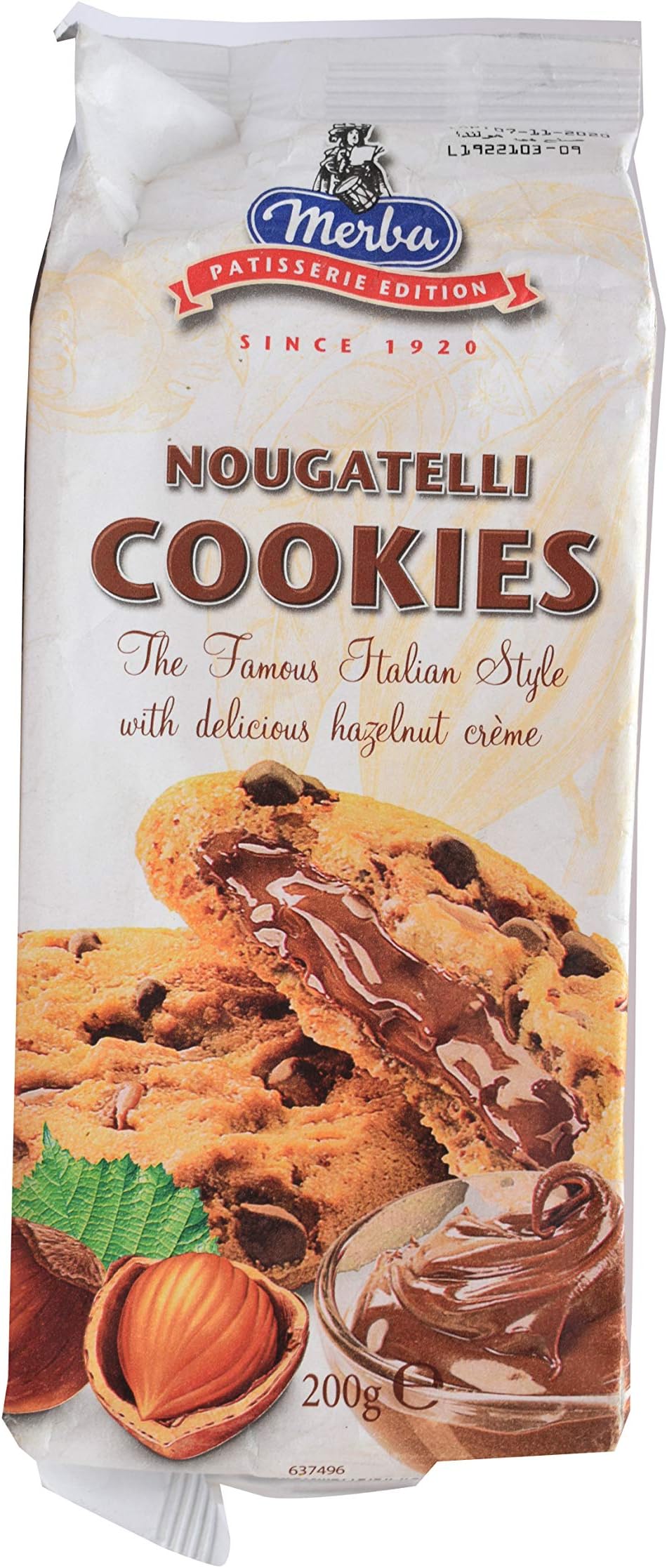 Nougatelli Cookies, 200 Gm (Pack Of 1)