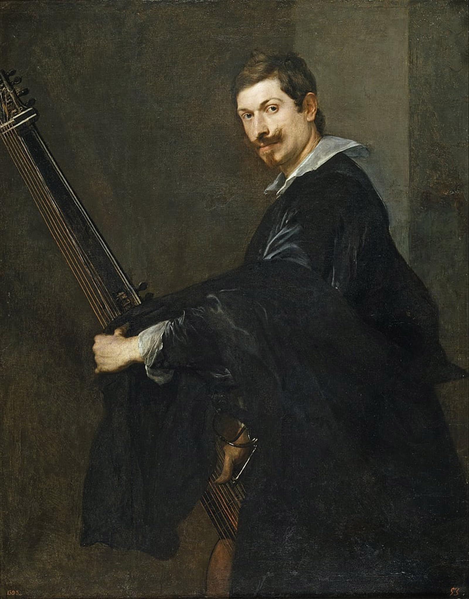 ARTXLXXBN Famous Painting Art Wall Decor Abstract Art Picture Man with a Lute Between by Van Dyck Animal Pictures for Home Decor 60x90cm