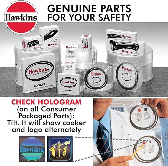 Hawkins Aluminium Safety Valve For All Hawkins Pressure Cookers From 1.5 Litre To 14 Litre, Black, Standard (BP SV), 14 Liter