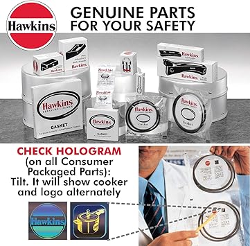 Hawkins Aluminium Safety Valve For All Hawkins Pressure Cookers From 1.5 Litre To 14 Litre, Black, Standard (BP SV), 14 Liter