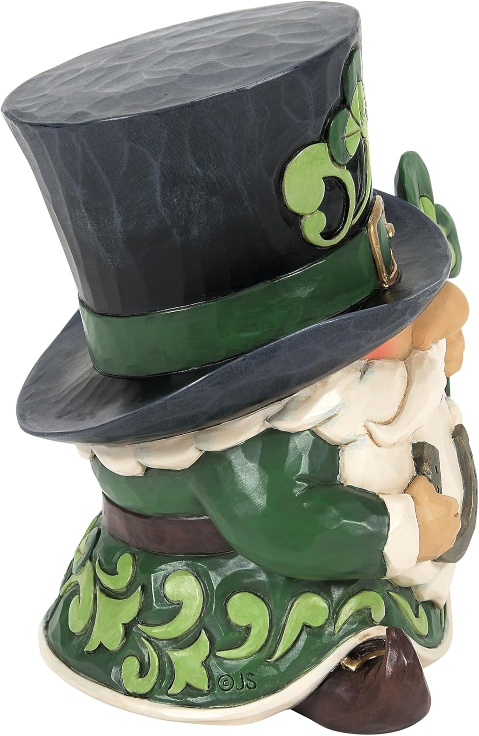 Enesco Jim Shore Heartwood Creek Irish Leprechaun Wearing a Top Hat Figurine, 5 Inch, Multicolor - Image 4