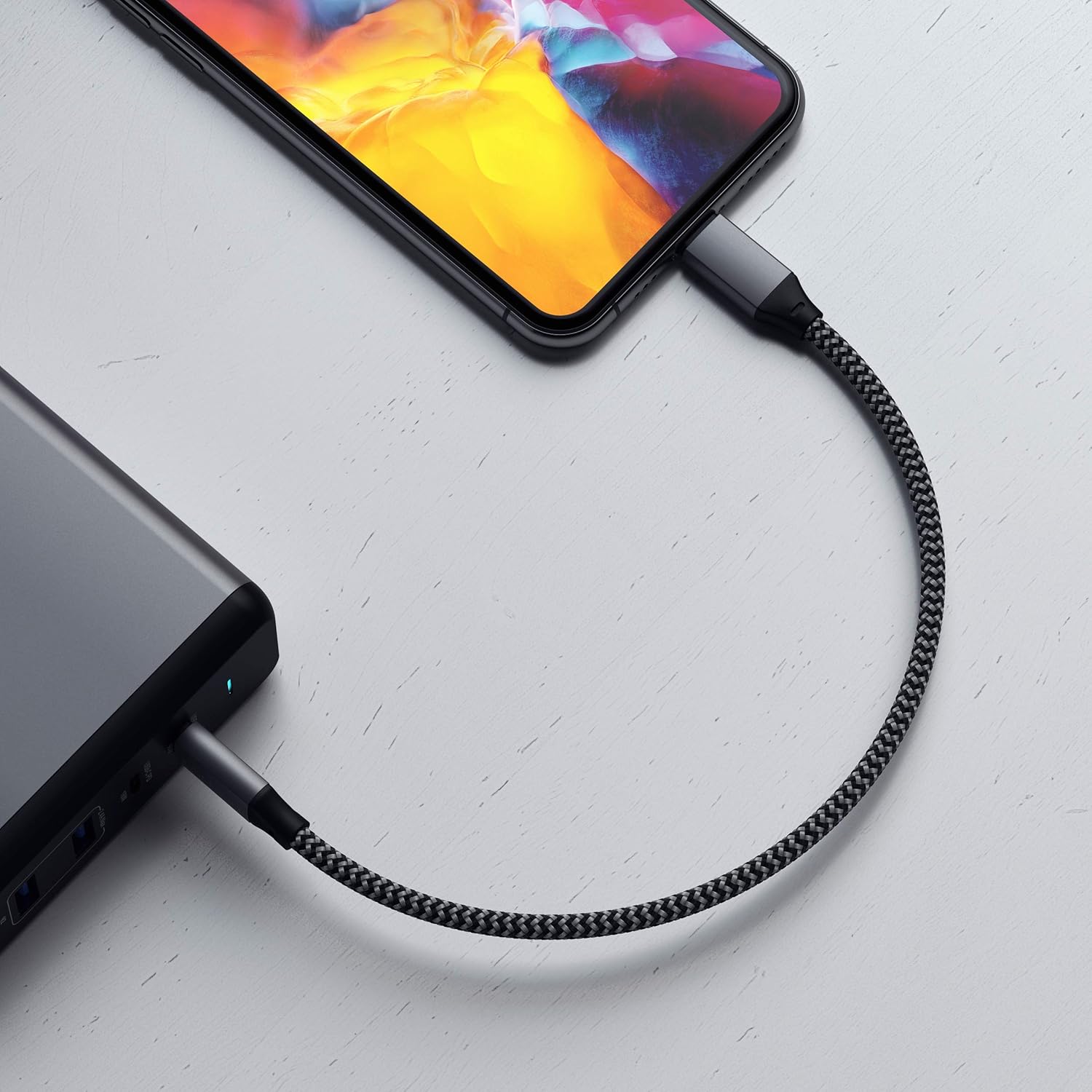 Satechi USB-C to Lightning Charging Cable [MFi Certified] – 10 Inches / 25 cm – Compatible with iPhone 13 Pro Max/13 Pro/13 Mini/13, iPhone 12 Pro Max/12 Mini/12, XS Max/XS/XR/X, 8 Plus/8 : Everything Else