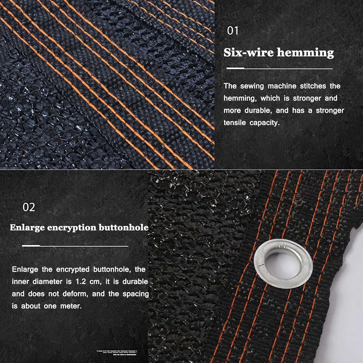 RXBFD 90% Sunblock Shade Cloth,Patio Outdoor Shade Universal Replacement Pergola,Taped Edge with Grommets,Fence Privacy Screen Coverage,Can be Customized Size