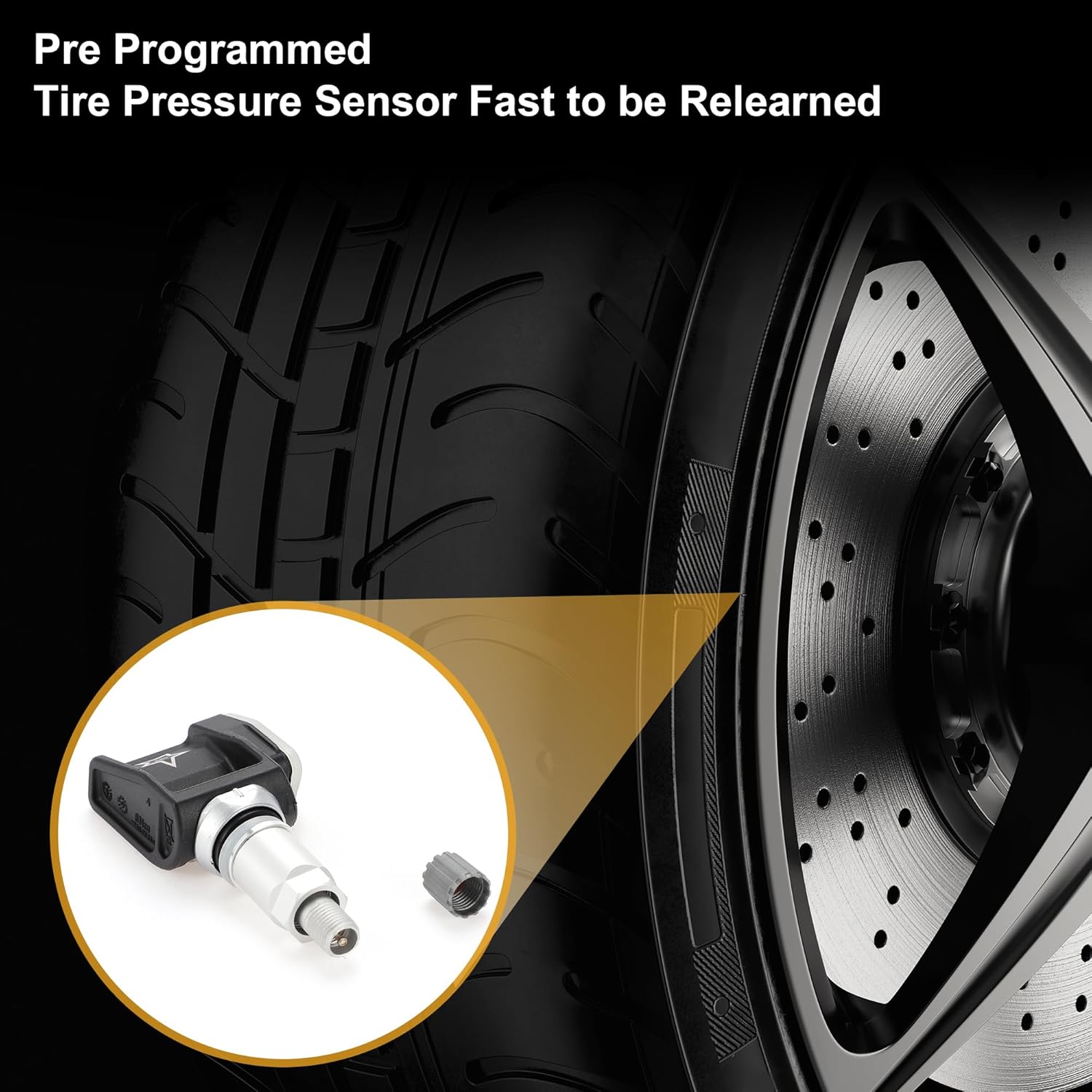Tire Pressure Sensor No.36106872774 TPMS Sensor for BMW 530e 2018-2021 4Pc
