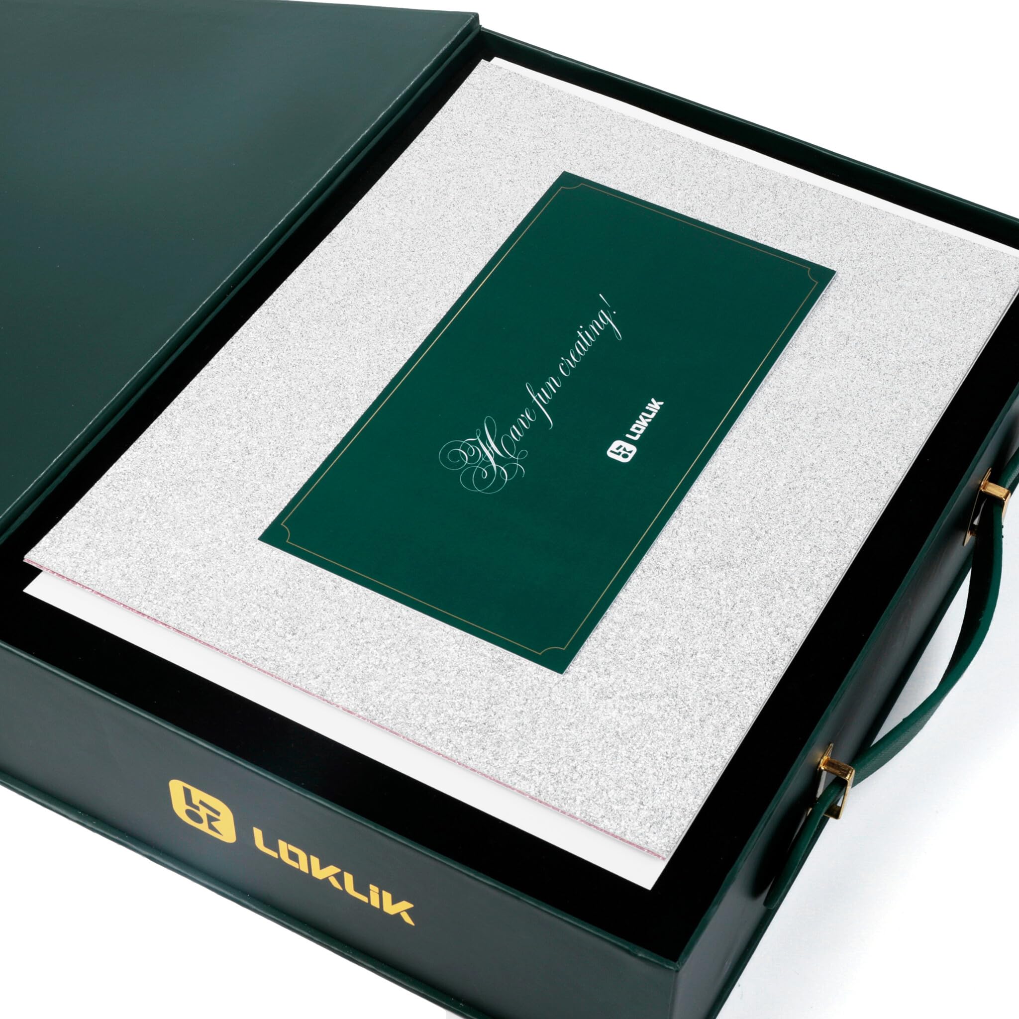 LOKLIK - Caja de Navidad de edición limitada - Kit de bricolaje festivo con vinilo de transferencia térmica, adornos y más para decoraciones y regalos personalizados