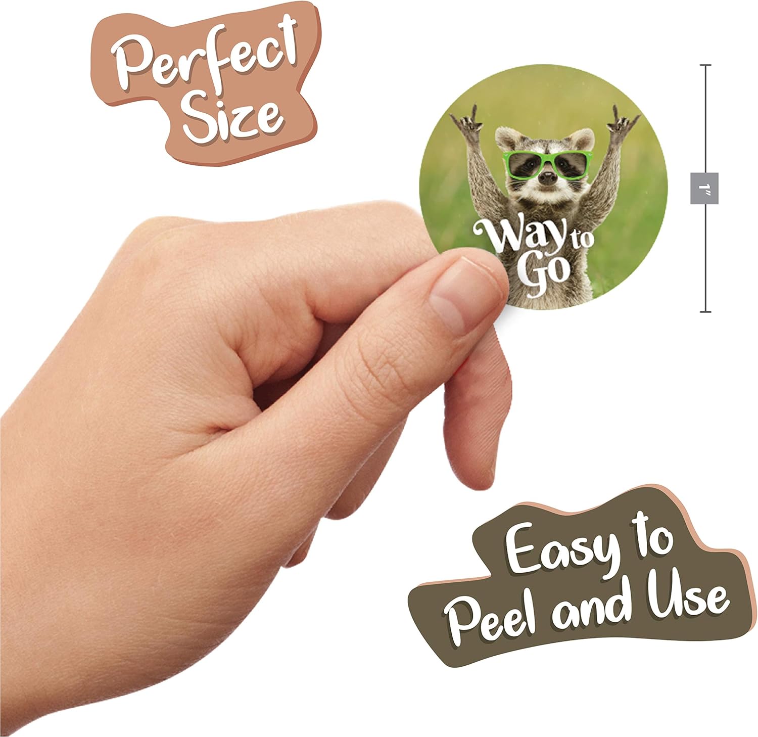 3600 Animal Reward and Motivational Stickers in Sheets, 1 Inch Round Size | 18 Different Fun Animal Meme Theme Designs | Recommended for All Ages and Classes (10 Pack)