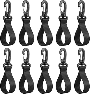 10 PCS Kayak Paddle Holder, Paddle Board Straps, Paddleboard Accessories, Inflatable Kayak Accessories Boat Storage Clip for Paddleboard (Black)