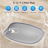 Thereye Self Cleaning Cat Litter Tray, Automatic Cat Litter Box with APP Control, Safety Sensor, Odor-Free Litter Boxes with 10L Large Waste Bin, Trash Bag and Mat for Multi-cats (3-30lb) - 7